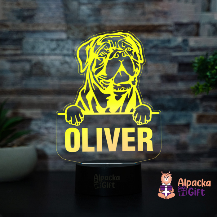 Lampă 3D - Dog de Bordeaux (Dogues de Bordeaux) [3]