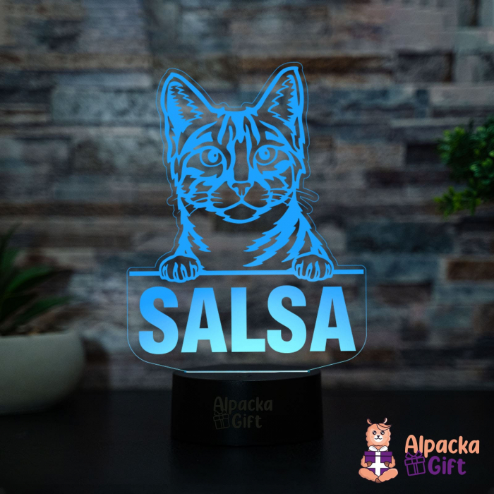 Lampă 3D - Egyptian Mau [2]