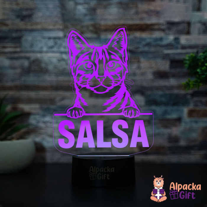 Lampă 3D - Egyptian Mau [4]