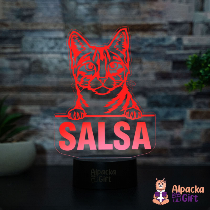 Lampă 3D - Egyptian Mau [3]