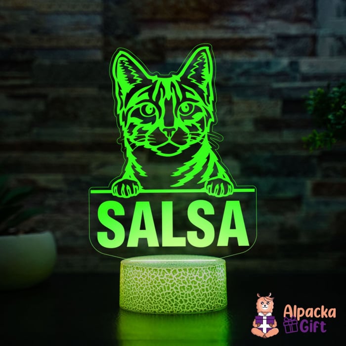 Lampă 3D - Egyptian Mau [3]