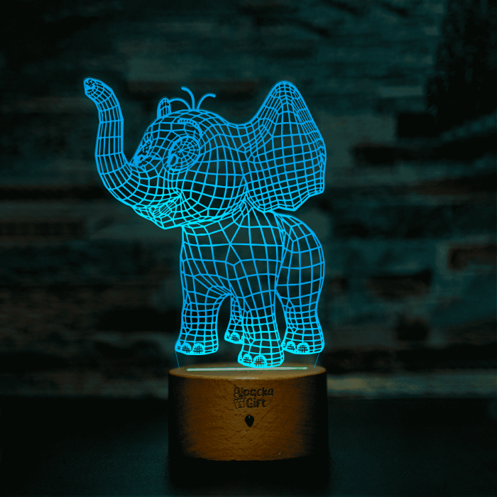 Lampă 3D - Elefant [2]