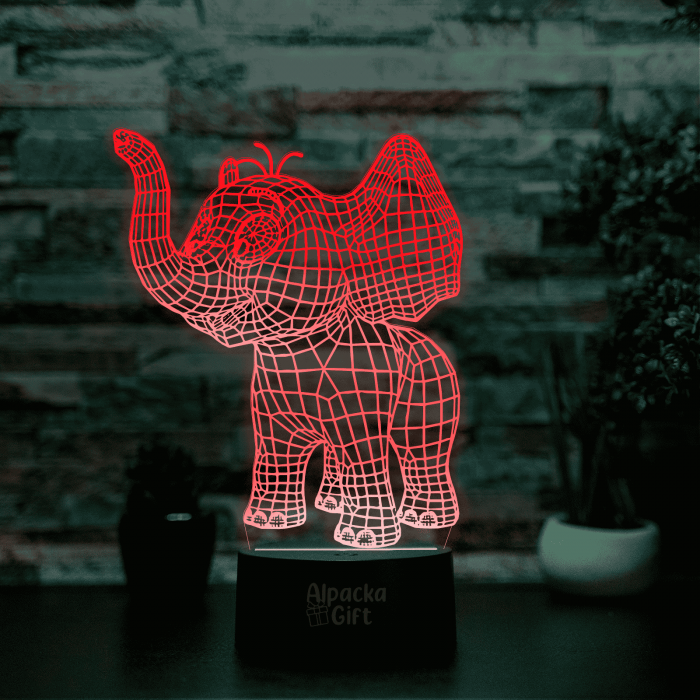Lampă 3D - Elefant [4]