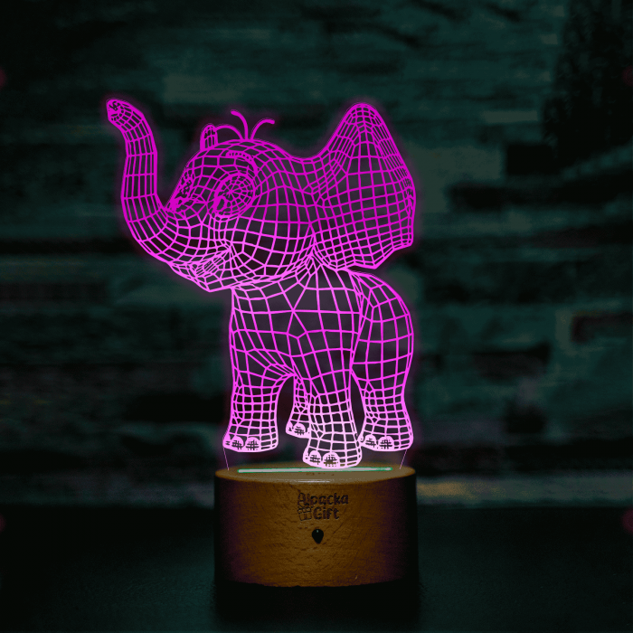 Lampă 3D - Elefant [4]
