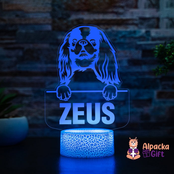 Lampă 3D - Toy Spaniel Englez (English Toy Spaniel) [2]