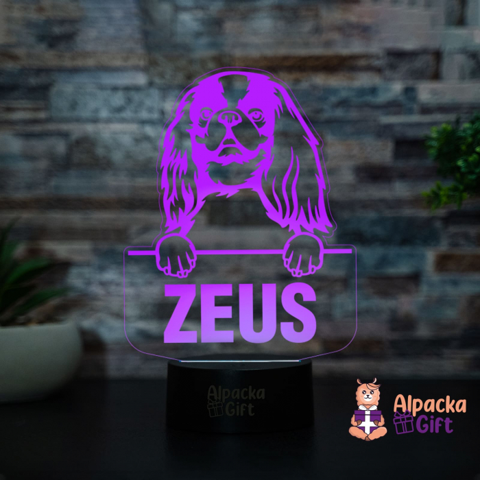 Lampă 3D - Toy Spaniel Englez (English Toy Spaniel) [2]