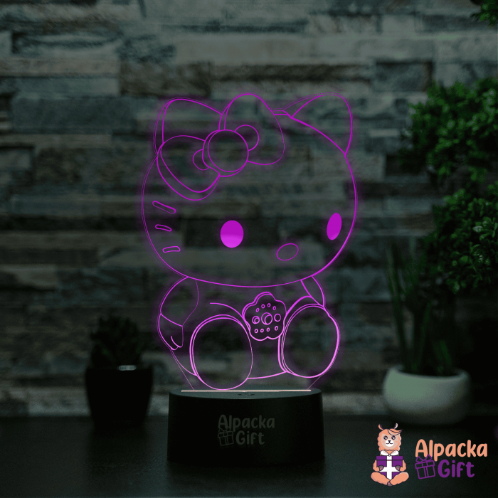 Lampă 3D - Hello Kitty [4]