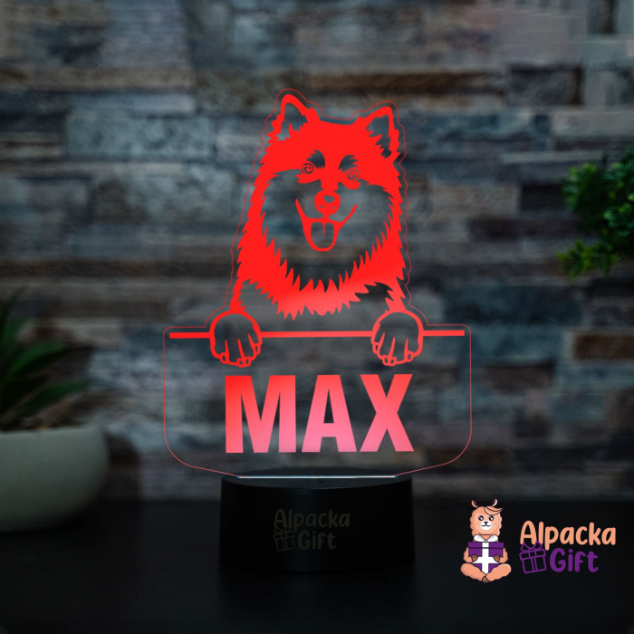 Lampă 3D - Lapphund Finlandez (Finnish Lapphund) [2]