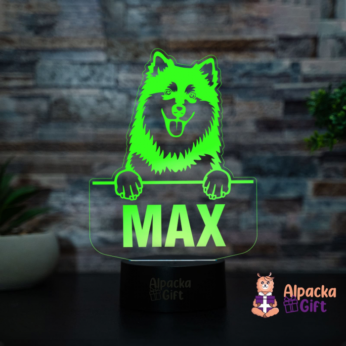 Lampă 3D - Lapphund Finlandez (Finnish Lapphund) [4]