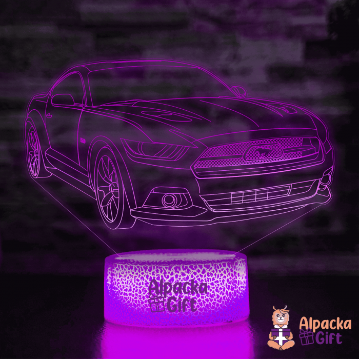 Lampă 3D - Ford Mustang [5]