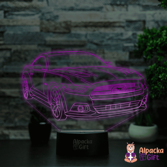 Lampă 3D - Ford Mustang [5]