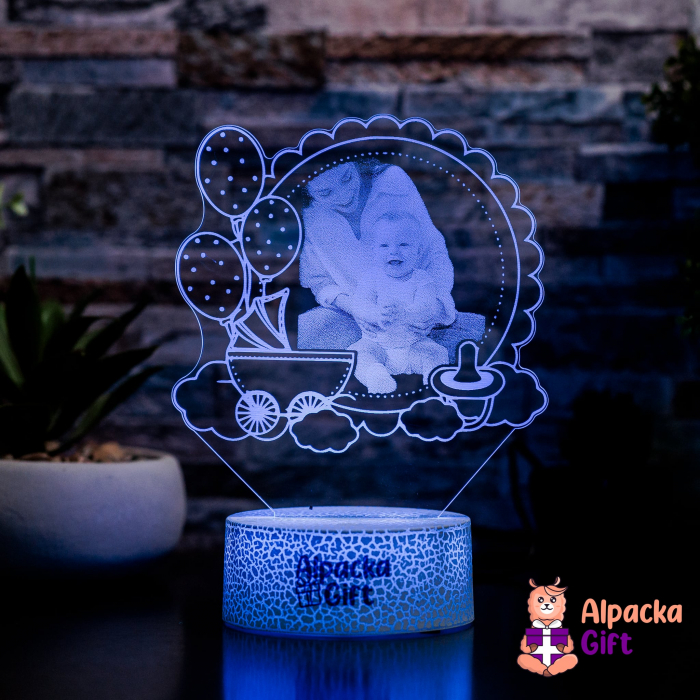 Lampă 3D - Fotografie cu Bebeluș [5]
