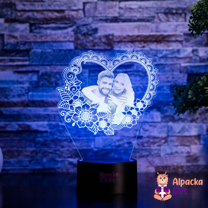 Lampă 3D - Inimă 2 [2]