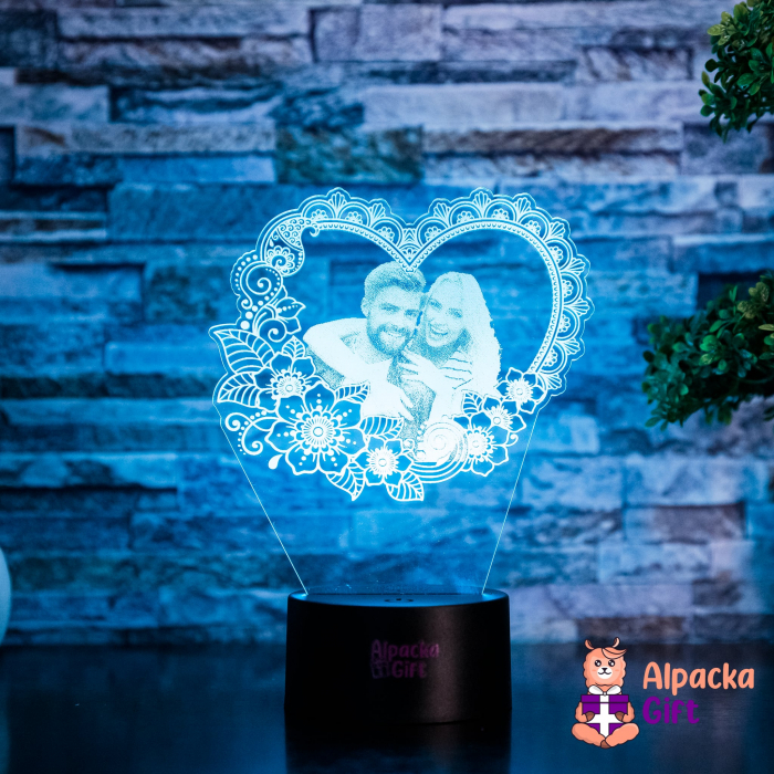 Lampă 3D - Inimă 2 [3]