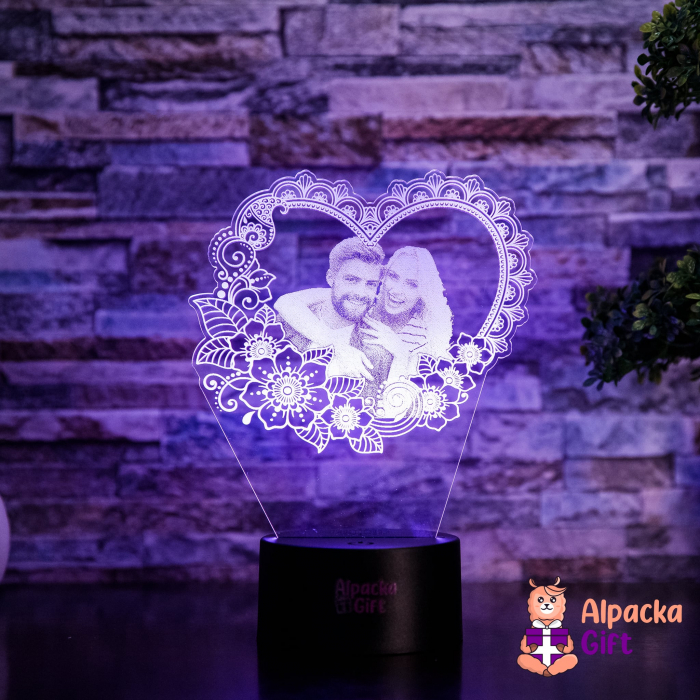 Lampă 3D - Inimă 2 [6]