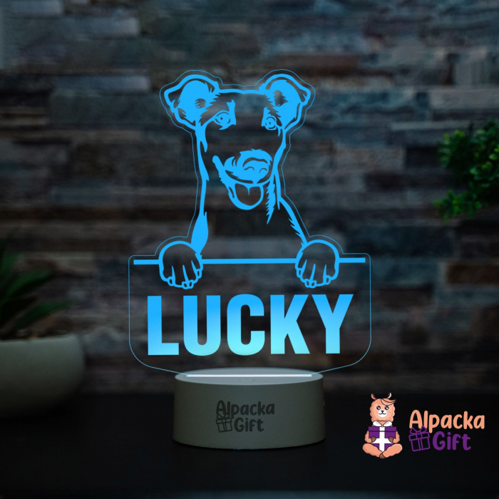 Lampă 3D Fox Terriers (Smooth) [3]