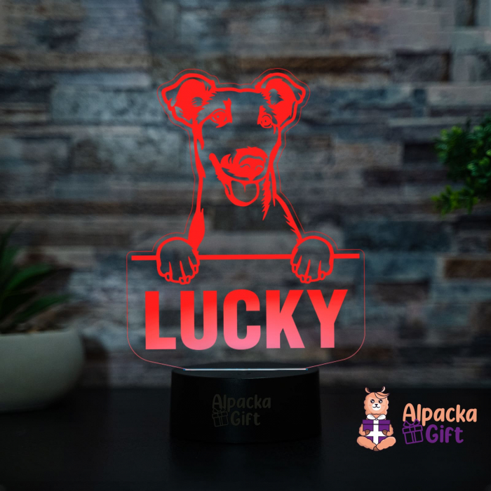 Lampă 3D - Fox Terriers (Smooth) [2]