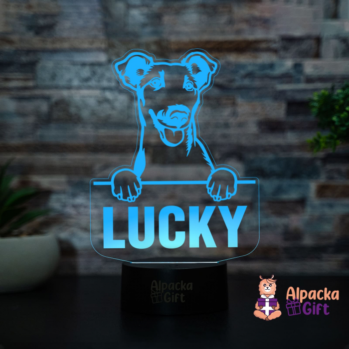 Lampă 3D Fox Terriers (Smooth) [2]