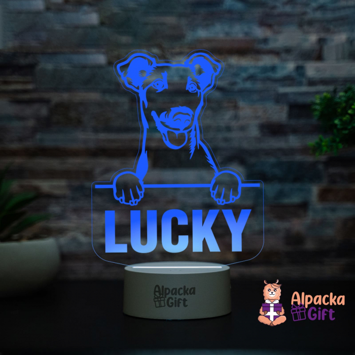 Lampă 3D Fox Terriers (Smooth) [16]