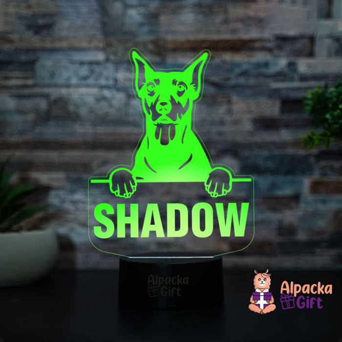 Lampă 3D - German Pinscher [4]