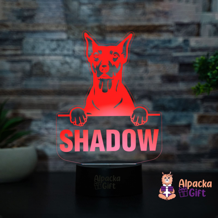 Lampă 3D - German Pinscher [3]