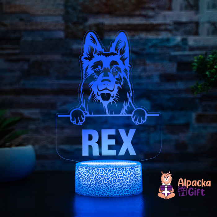 Lampă 3D - Ciobanesc German (German Shepherd Dog) [3]