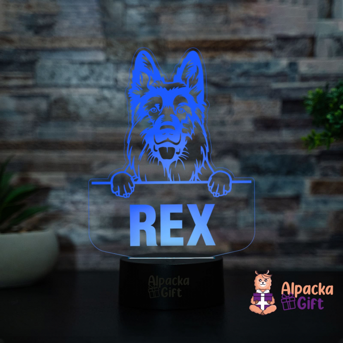 Lampă 3D - Ciobanesc German (German Shepherd Dog) [4]