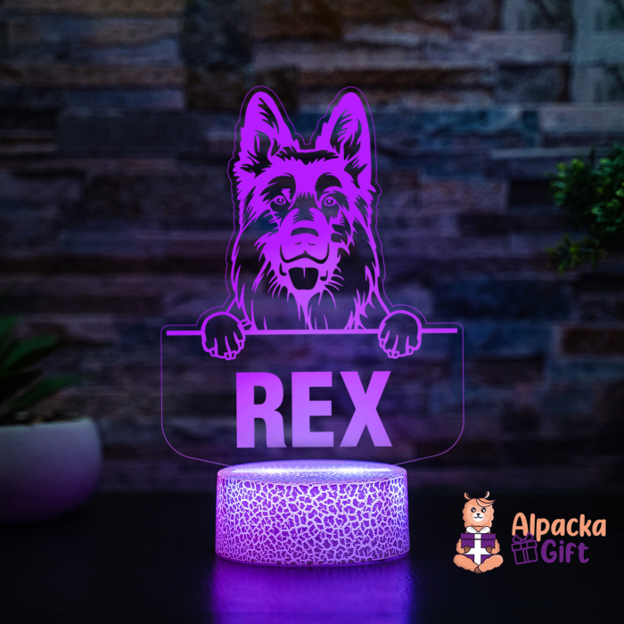 Lampă 3D - Ciobanesc German (German Shepherd Dog) [4]