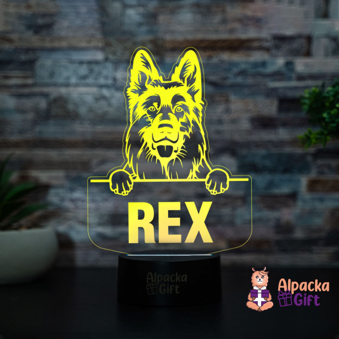 Lampă 3D - Ciobanesc German (German Shepherd Dog) [3]