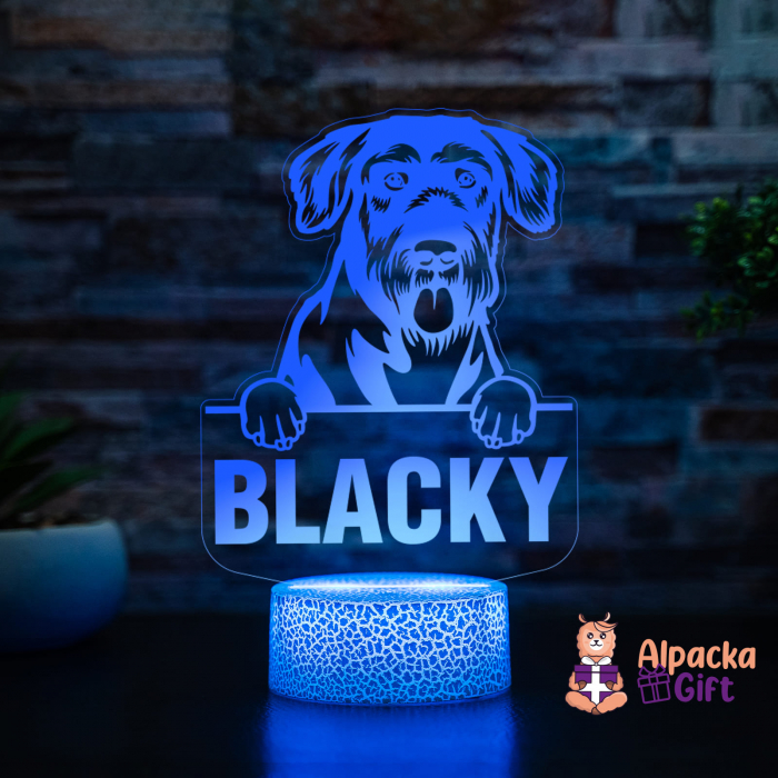 Lampă 3D - Schnauzers Gigant (Giant Schnauzer) [2]