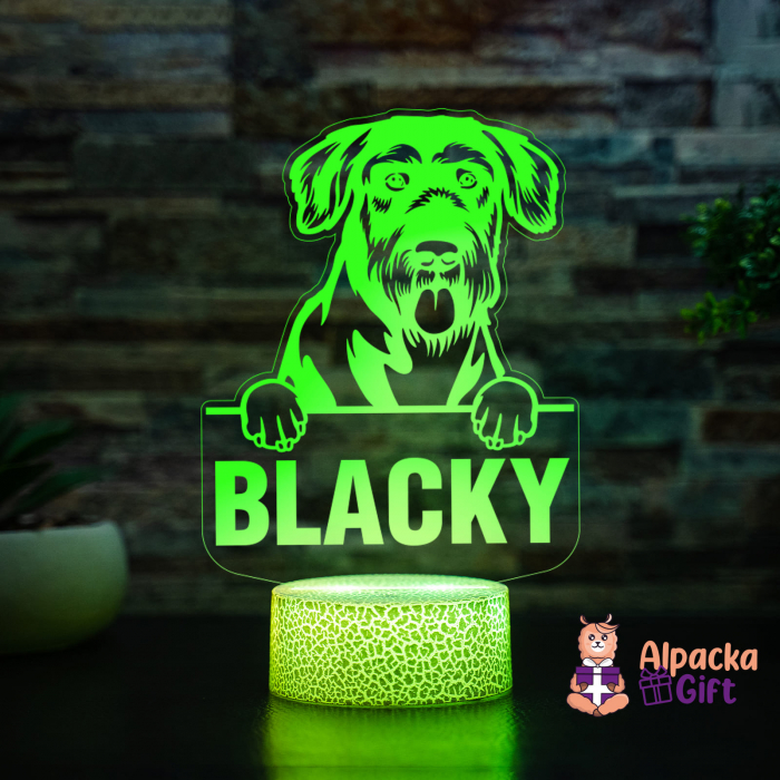 Lampă 3D - Schnauzers Gigant (Giant Schnauzer) [4]