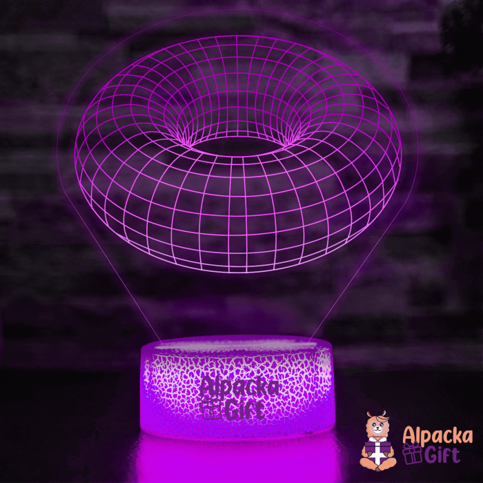Lampă 3D Gogoașă Geometrică [4]