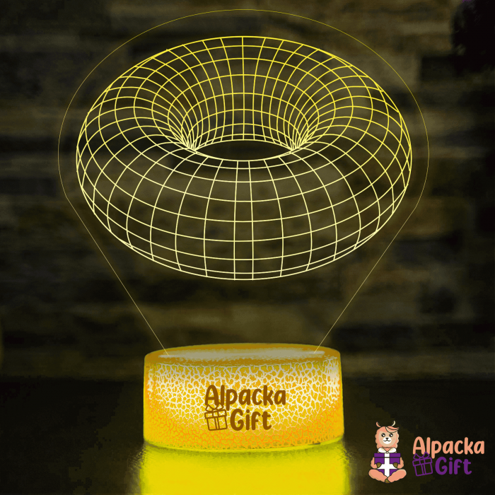 Lampă 3D Gogoașă Geometrică [5]