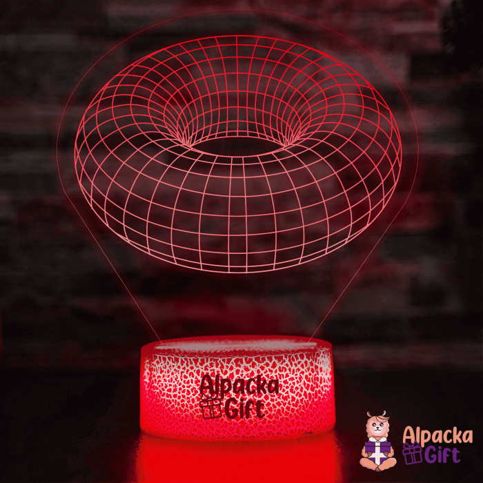 Lampă 3D Gogoașă Geometrică [3]