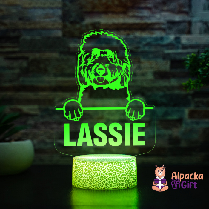 Lampă 3D - Goldendoodle [4]