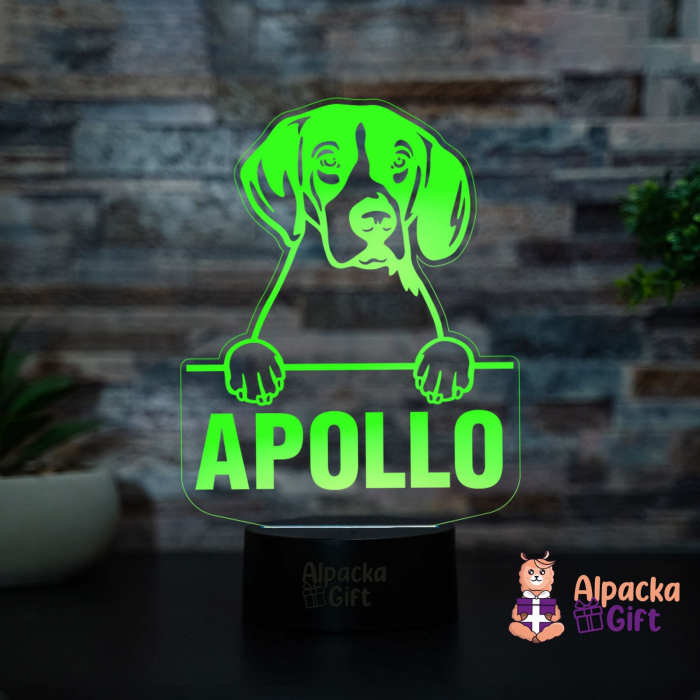 Lampă 3D - Harrier Dog [4]