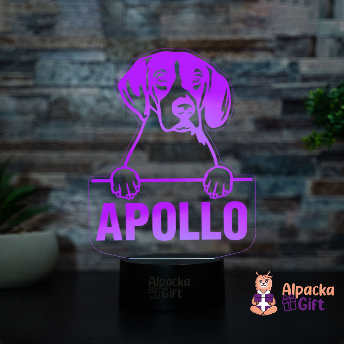 Lampă 3D - Harrier Dog [2]