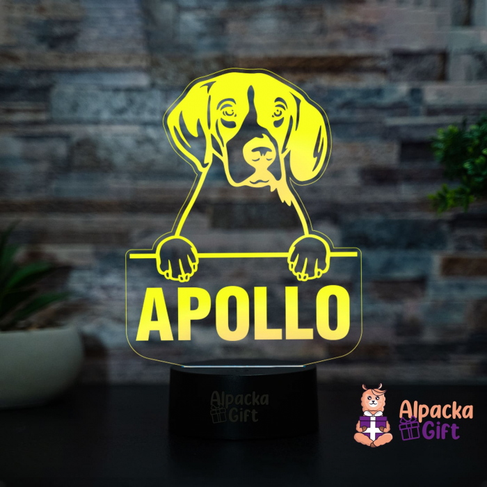 Lampă 3D - Harrier Dog [3]