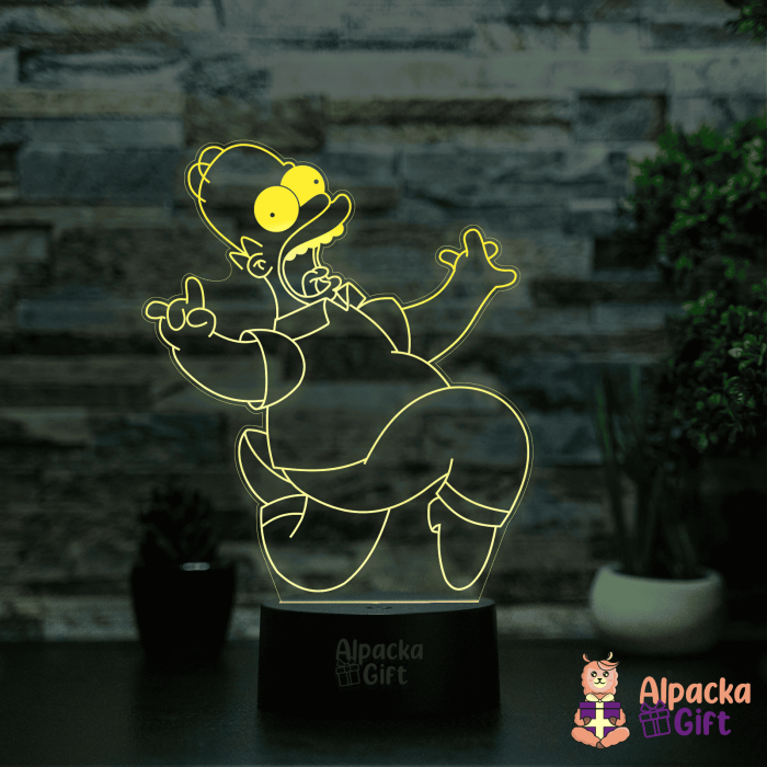 Lampa 3D -Homer Bart [4]