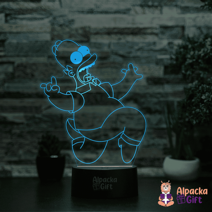 Lampa 3D -Homer Bart [2]