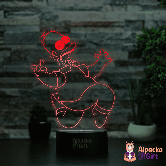 Lampa 3D -Homer Bart [5]