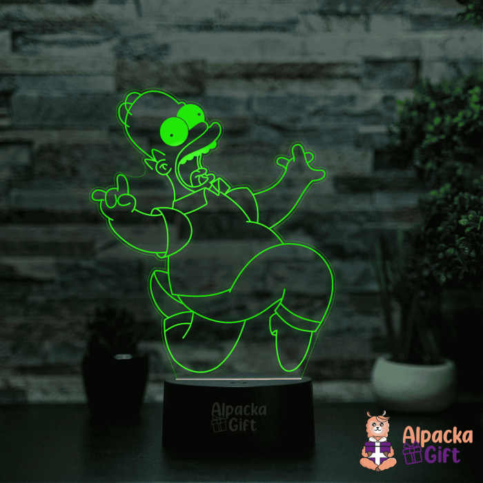 Lampa 3D -Homer Bart [3]