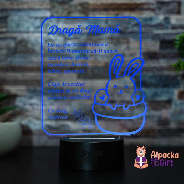 Lampă 3D - Iepuraș de Paște 1 [2]