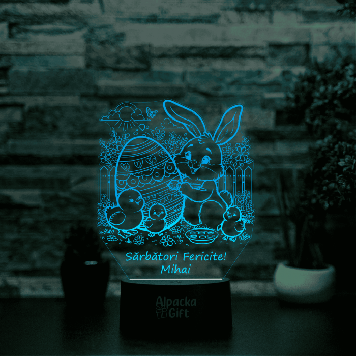 Lampă 3D - Iepuraș de Paște 4 [3]