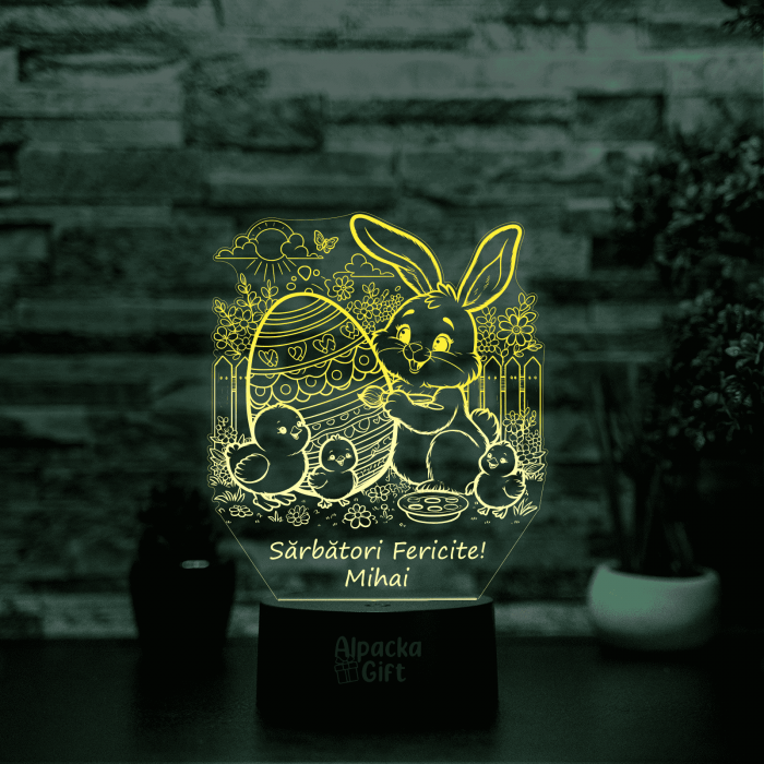 Lampă 3D - Iepuraș de Paște 4 [2]