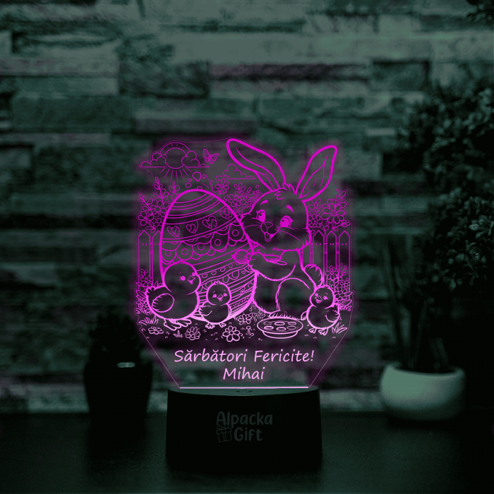 Lampă 3D - Iepuraș de Paște 4 [4]