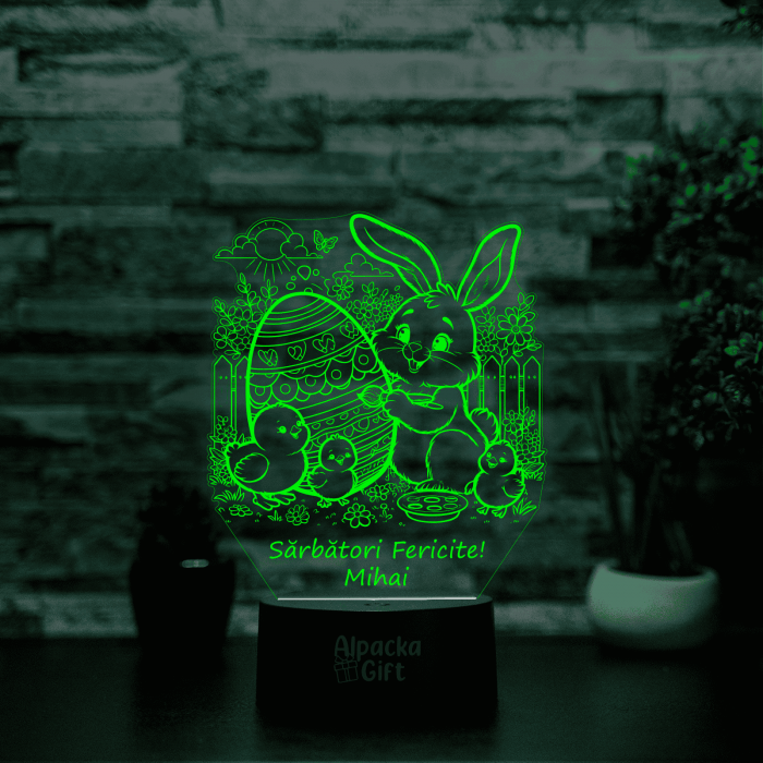 Lampă 3D - Iepuraș de Paște 4 [5]
