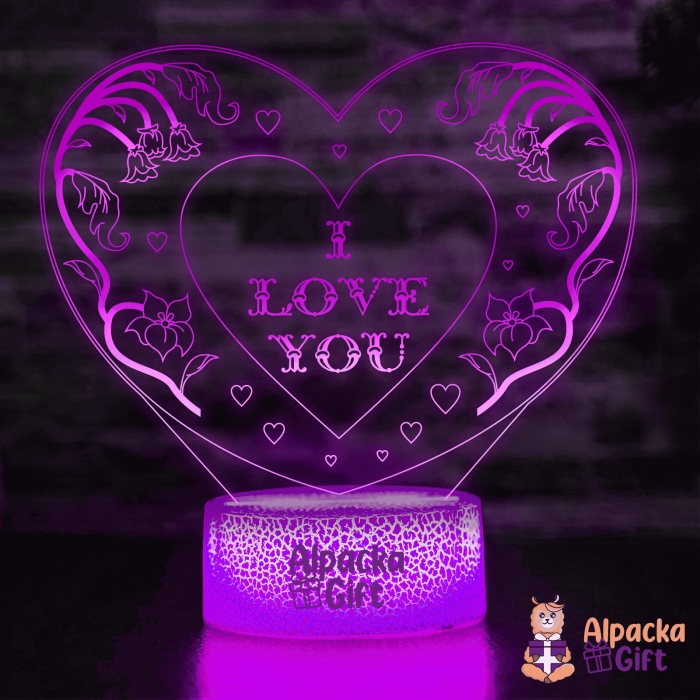 Lampă 3D - Inimă I Love You 2 [3]