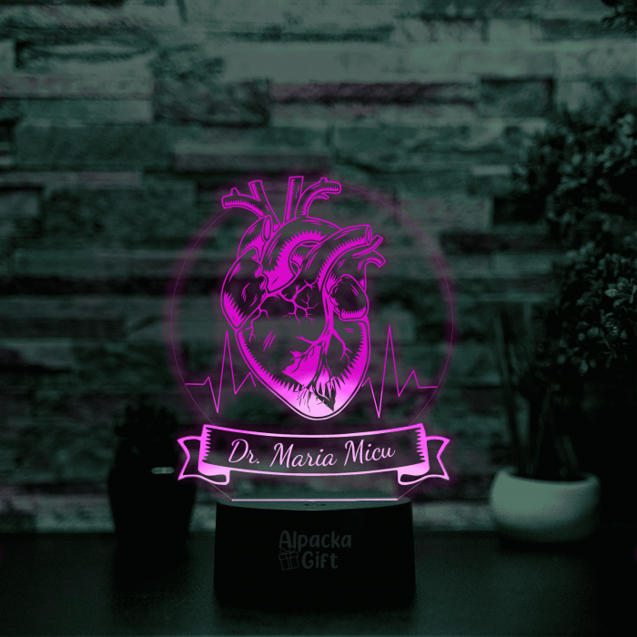 Lampă 3D - Inimă Doctor [5]