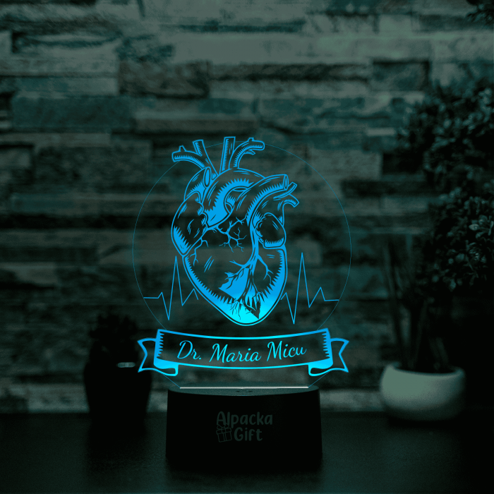 Lampă 3D - Inimă Doctor [3]